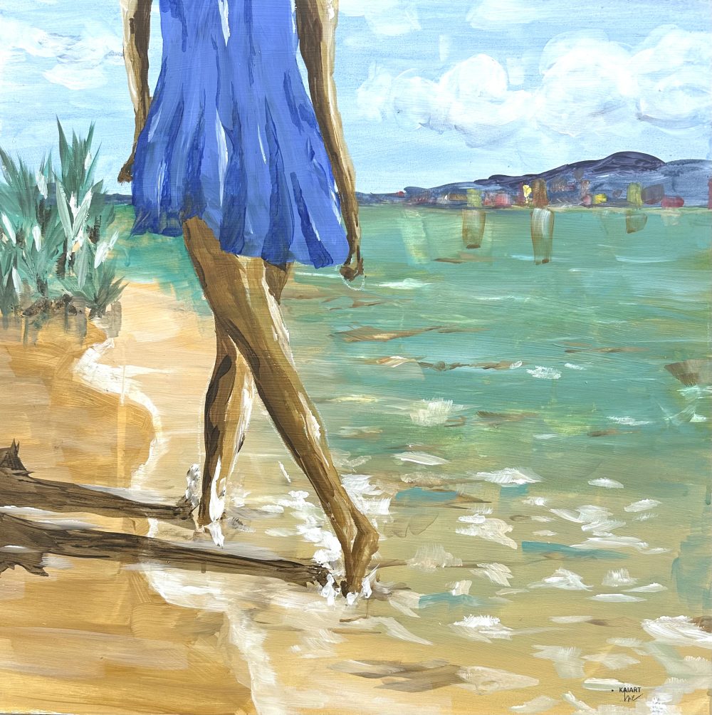on the beach
